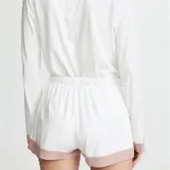 COSABELLA Bella Bridal Top and Boxer Pajama Set in Moon Ivory + Mandorla Size 1X - Picture 3 of 8